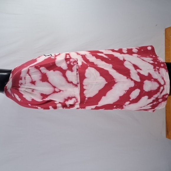 Vintage Key West embroidered bleach dyed LG red & white casual summer t-shirt - Picture 4 of 6